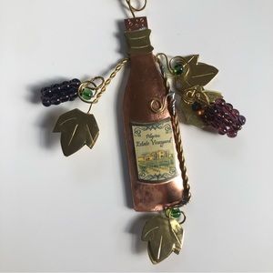 NWT Wine bottle ornament, holiday decor, fair trade, bar accessories